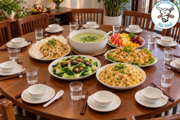Thực đơn chay đãi tiệc 10 người