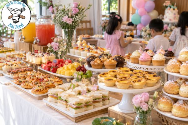 Thực đơn tiệc ngọt sinh nhật cho bé
